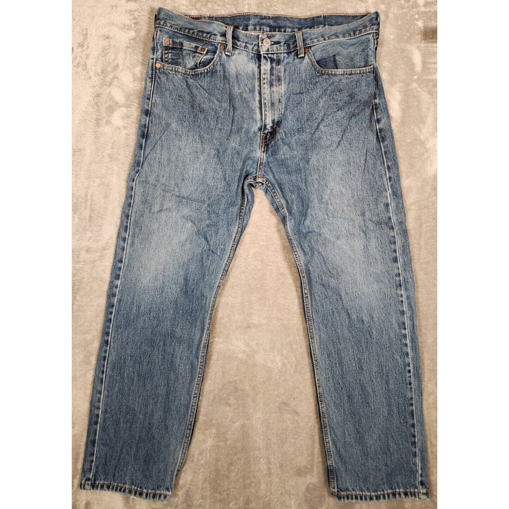 Levi's 505 Jeans Men's 36X28 (Tag 38X29) Blue Denim Regular Fit